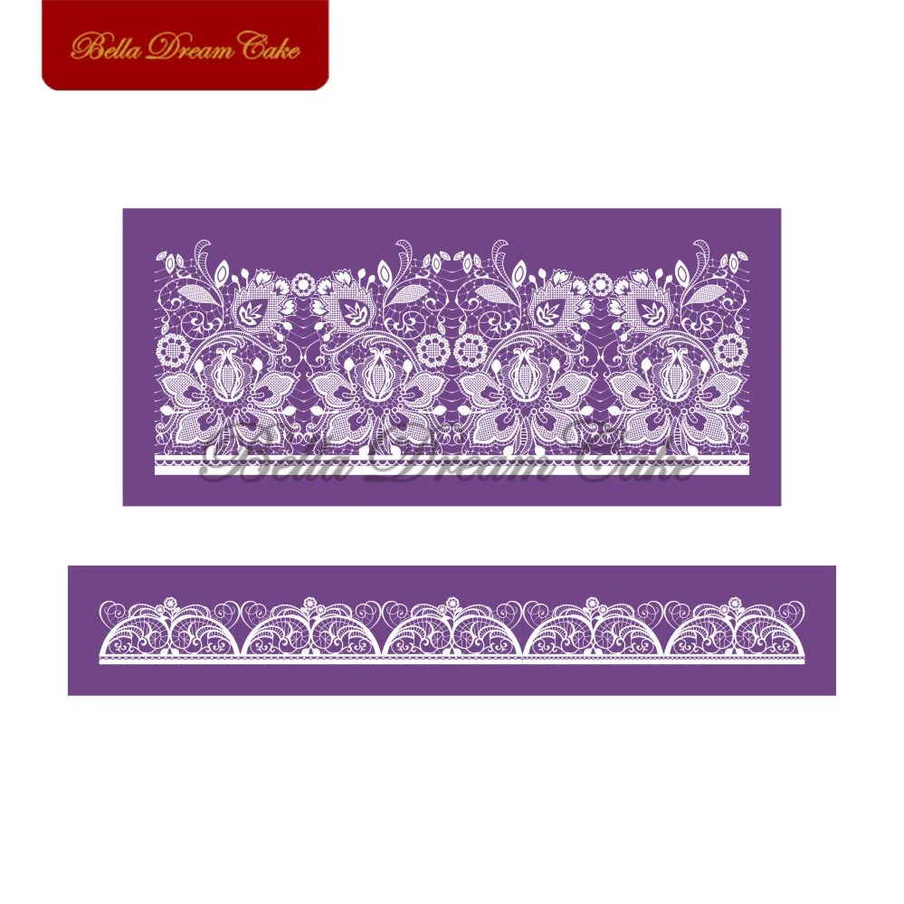 2 шт./компл. трафарет из ткани пиона сетчатый кружевной для торта инструменты
