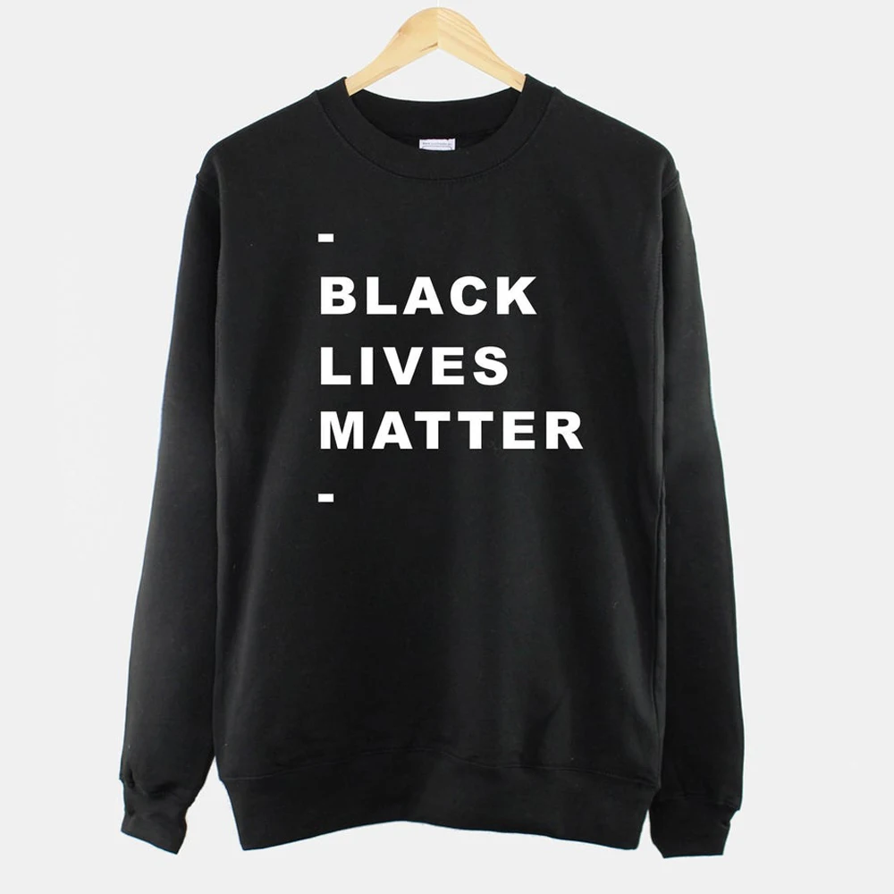 Женская толстовка с длинным рукавом Черный свитшот надписью Black Lives|Женские