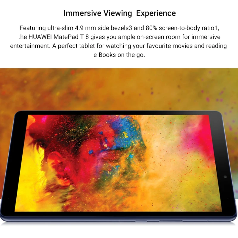 Global Version HUAWEI MatePad T8 2GB 16GB/32GB LTE WIFI Tablet PC 8.0 inch faceunlock 5100mAh Support microSD Card Android10 T8