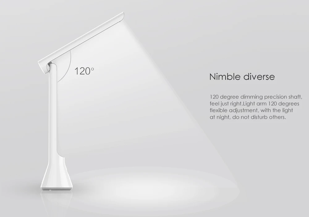 YEELIGHT YLTD11YL Портативный три диммера USB складная зарядка маленькая настольная лампа 200лм настольная лампа Защита глаз длительность 40 часов
