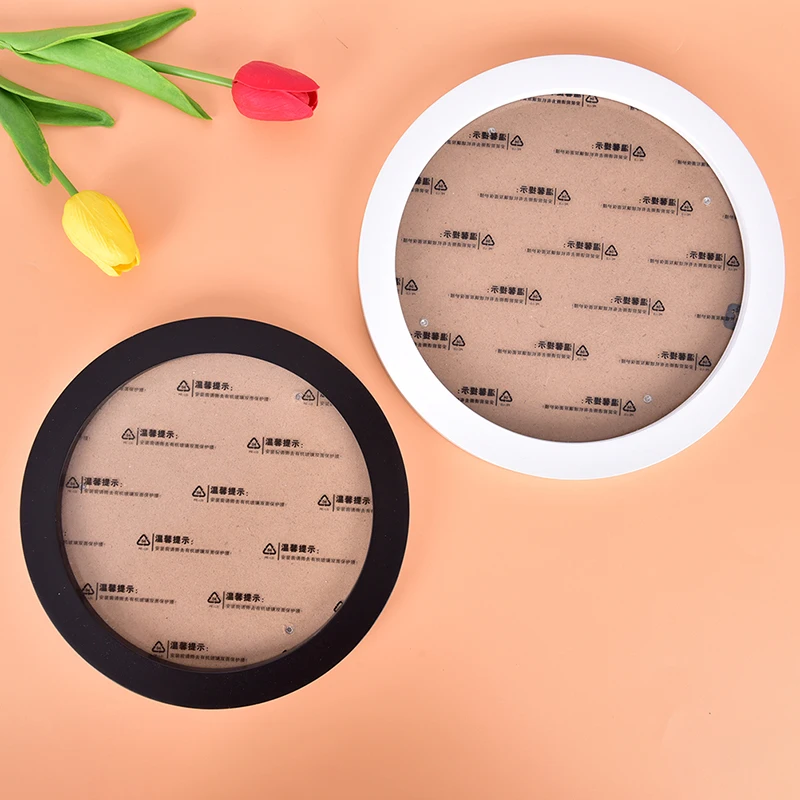 7 12 дюймов Круглая фоторамка DIY деревянные фоторамки настенные подвесные