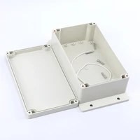 1pcs waterproof plastic terminal enclosure box electronic project instrument case abs outdoor junction box housing with ears