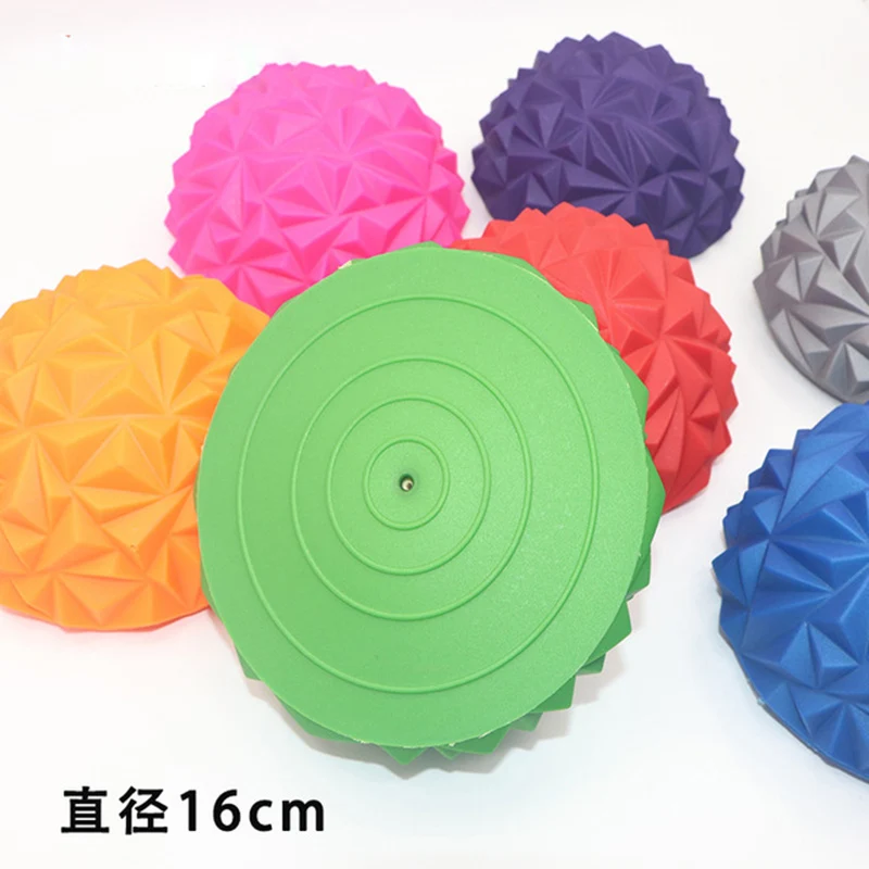 Новый массажный полусферический тренировочный мяч для ног фитнеса йоги надувной