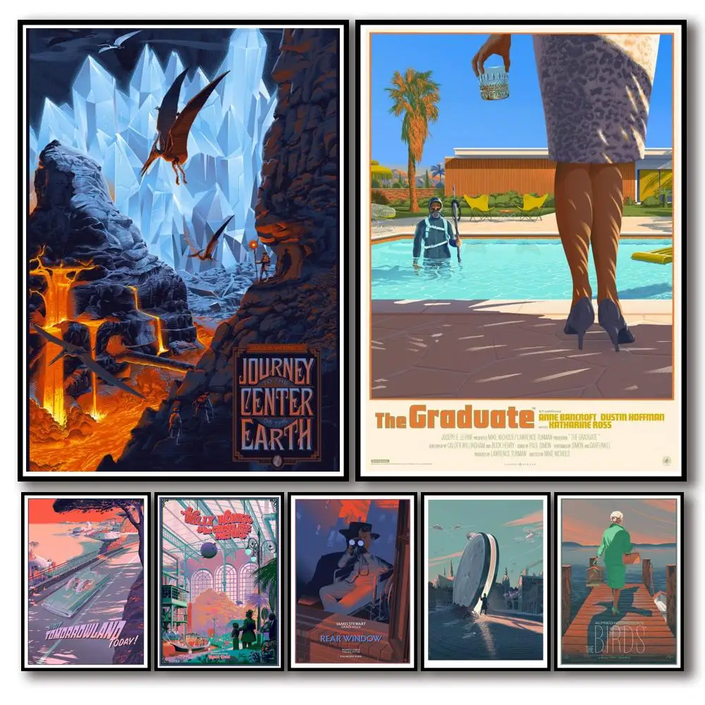 35 дизайнов Лоран дурие искусство работа белая бумага кинопостер домашняя