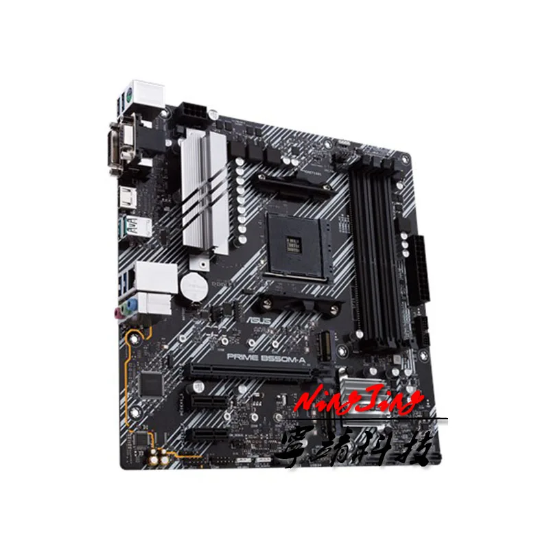 Материнская плата ASUS PRIME B550M K mATX AMD B550 DDR4 4600(OC) МГц 128G M.2 DVI-D в том числе SATA 6 ГБ/сек. USB 3
