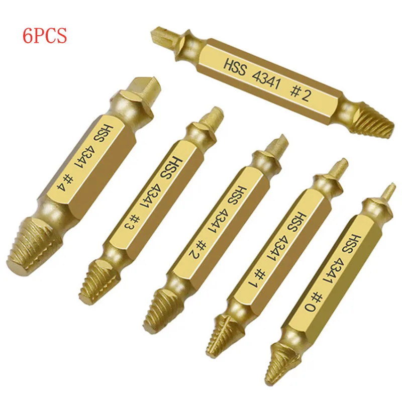 6cps Титан никелированная отвертка сверла из быстрорежущей стали с фиксированным