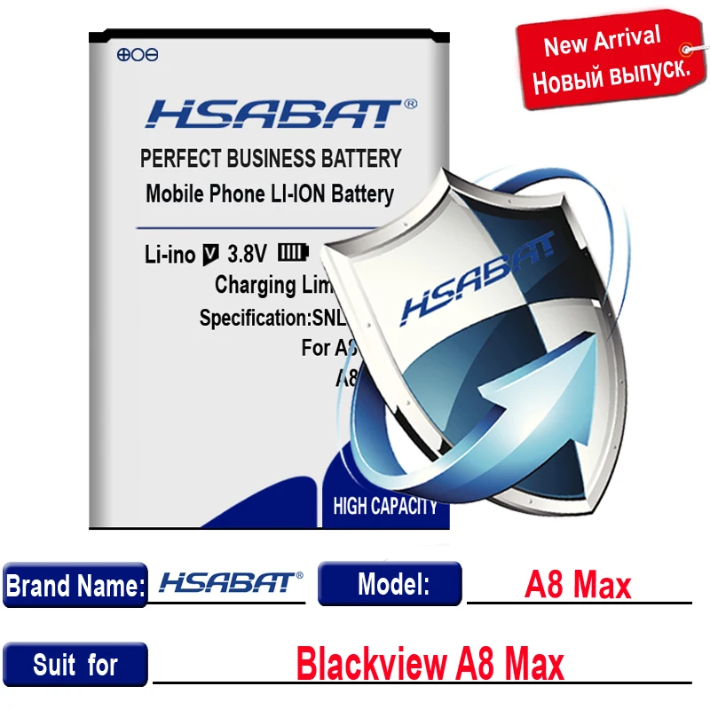 HSABAT Новинка 4100mAh аккумулятор для Blackview A8 батареи для Blackview A8 MAX - Цвет: for Blackview A8 Max