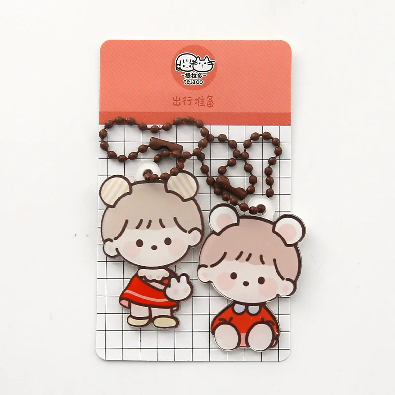 2 шт./упак. мини юбка пачка Cartooon медведи Форма акриловая подвеска висит с