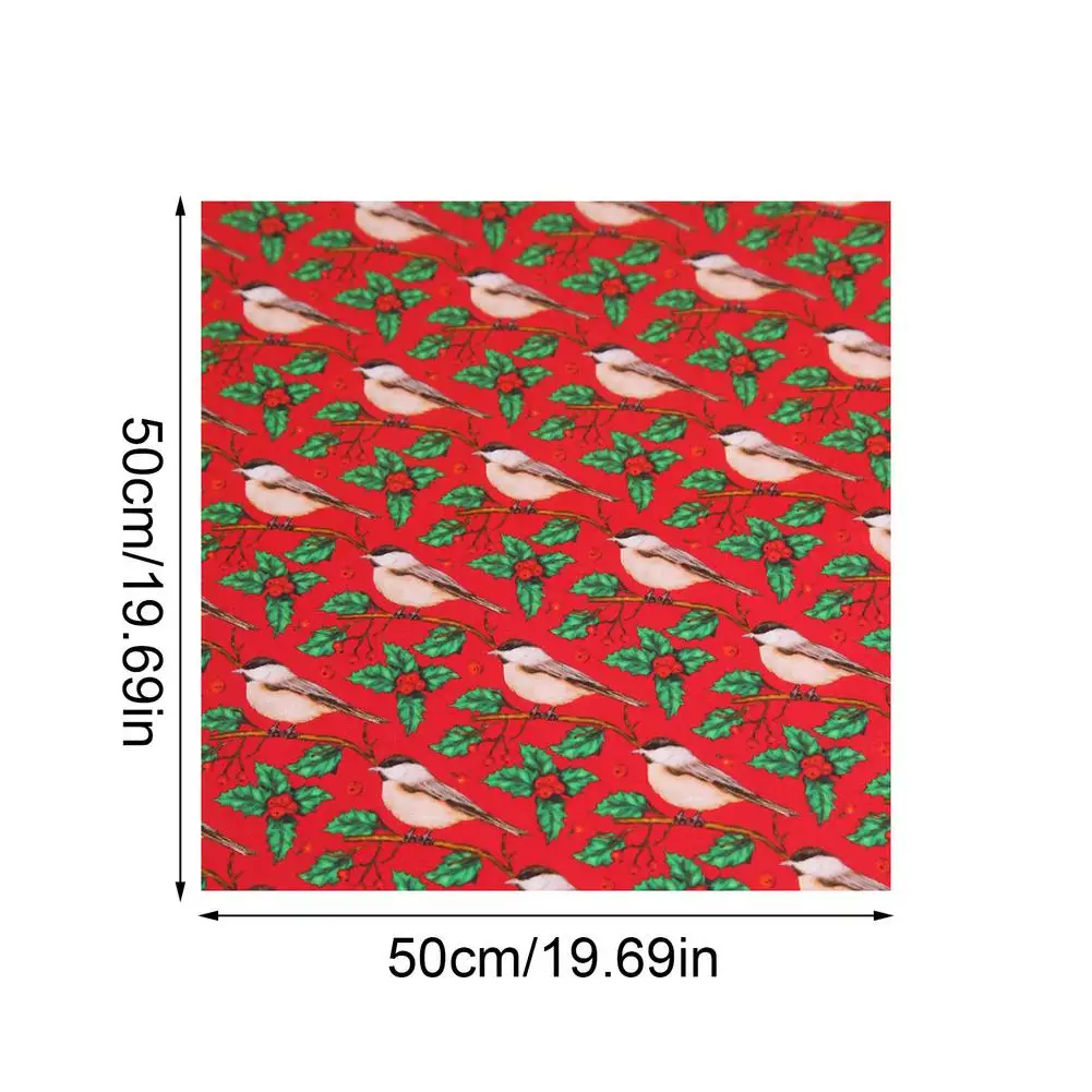 10 шт. Рождественская хлопчатобумажная ткань квадраты набивная Лоскутная