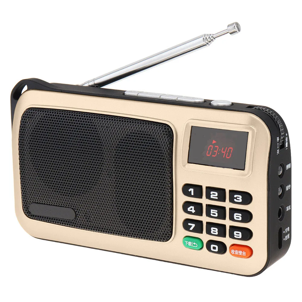 Портативный TF карта Rolton W405 USB мини FM радио с ЖК дисплеем сабвуфером MP3 музыкальный
