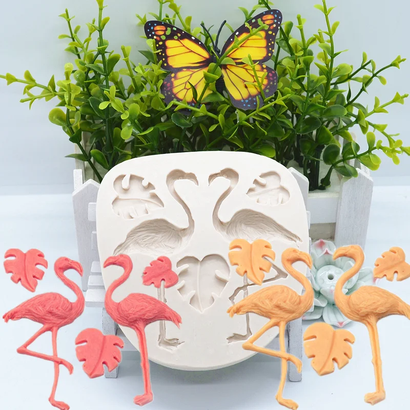 

Bird Leaf Silicone Mold Kitchen Resin Baking Tool Dessert Chocolate Lace Decoration Supplies DIY Cake Pastry Fondant Moulds