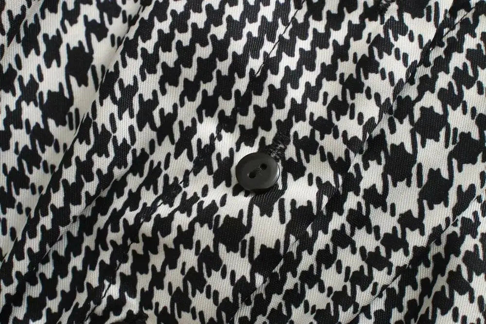 Новинка 2020 женское винтажное платье средней длины с v образным вырезом и принтом