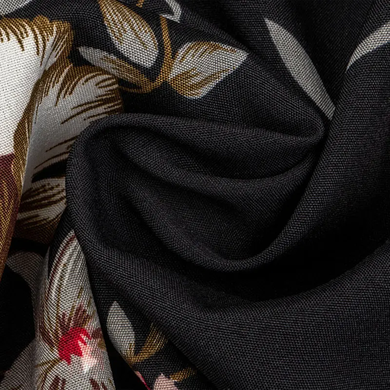 

Puff Sleeve Autumn Winter Floral Dress Women Casual Bow Stand Collar High Wasit Long Sleeve Dress 2021 New