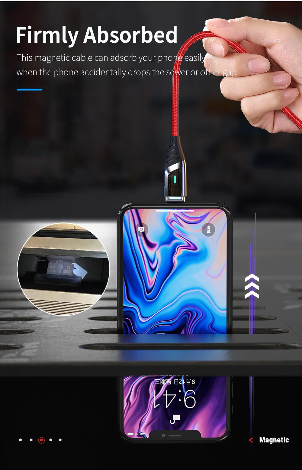 Essager Магнитный Зарядное устройство Micro USB кабель провод для быстрого заряда шнур USB микромагнит мобильного телефона Кабели для Iphone для samsung