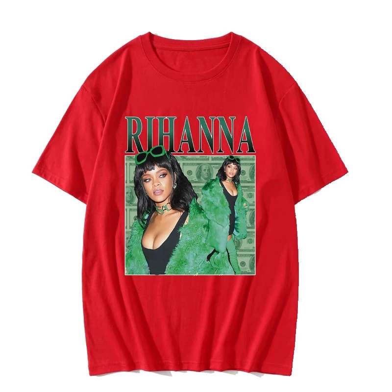 

Summer Fashion T Shirts Rihanna Harajuku Men T Shirt Cotton Funny Oversized T Shirt Boyfriend Gift Black XS To 2XL Streetwear