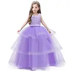 Детское платье для девочек; Кружевное платье принцессы для девочек; Вечерние платья для маленьких девочек; Свадебное платье с цветочным узором для девочек