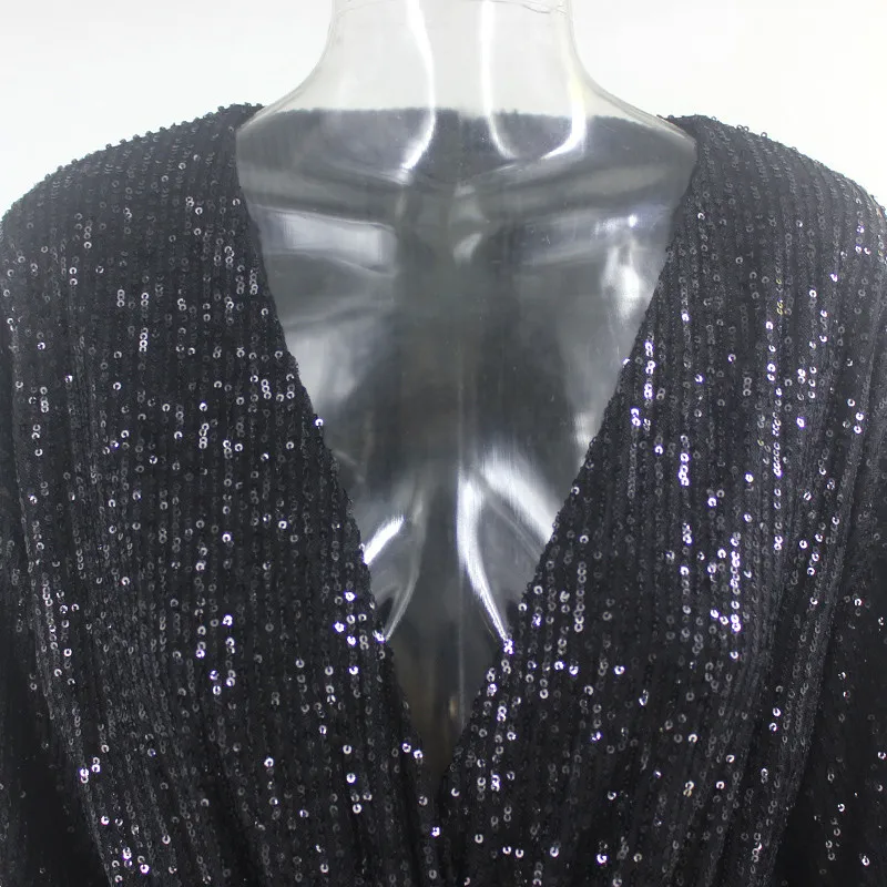 Feditch Off Shoulder Sequined Sexy Jumpsuit Women Club Wear Party Playsuit Gold Elegant Female Glitter Playsuit New Rompers