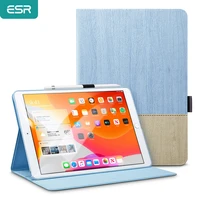 esr for ipad case for ipad 7th cover single open type viewing stand with pencil holder for 10 2 inch ipad 7th generation