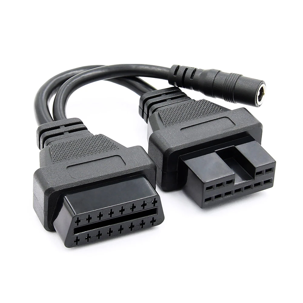 Переходник Mitsubishi/Hyundai (12pin) на OBD-II (16 pin) OBD2 коннектор адаптер разъём гнездо
