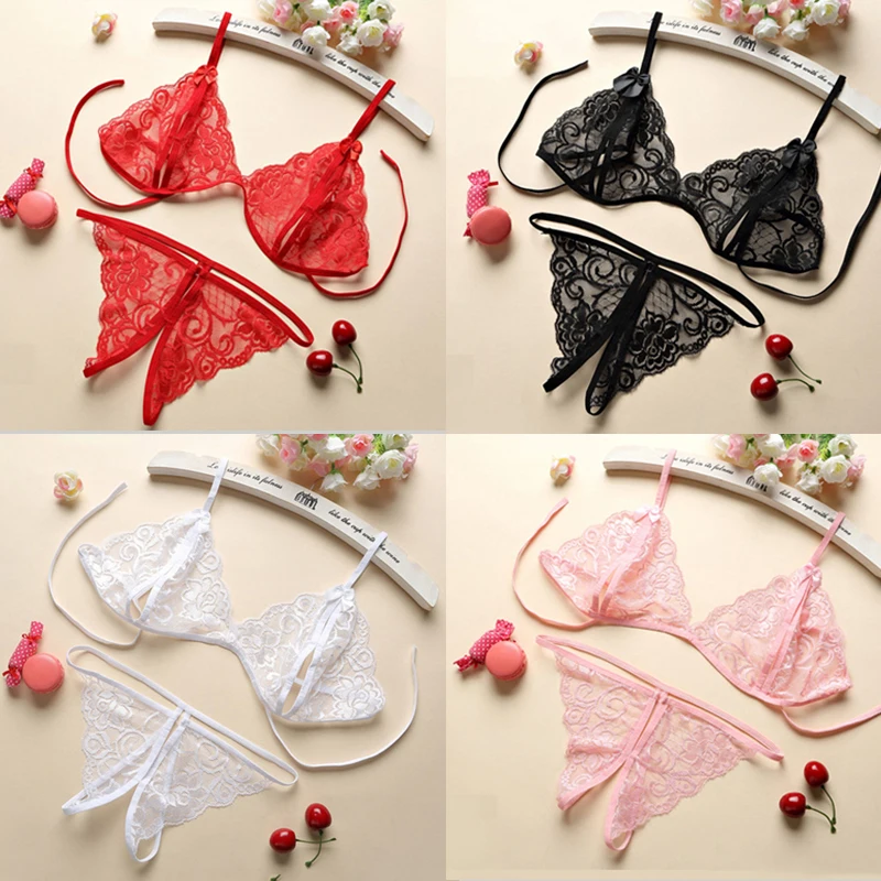 Нижнее белье женское Эротическая ночная рубашка с открытым бюстгальтером|Белье