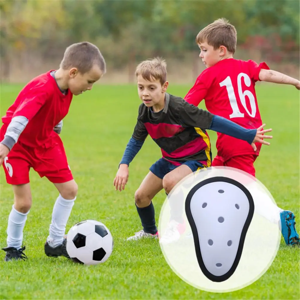 Футбол защиты и промежность протектор спортивные дышащие открытые Защитное