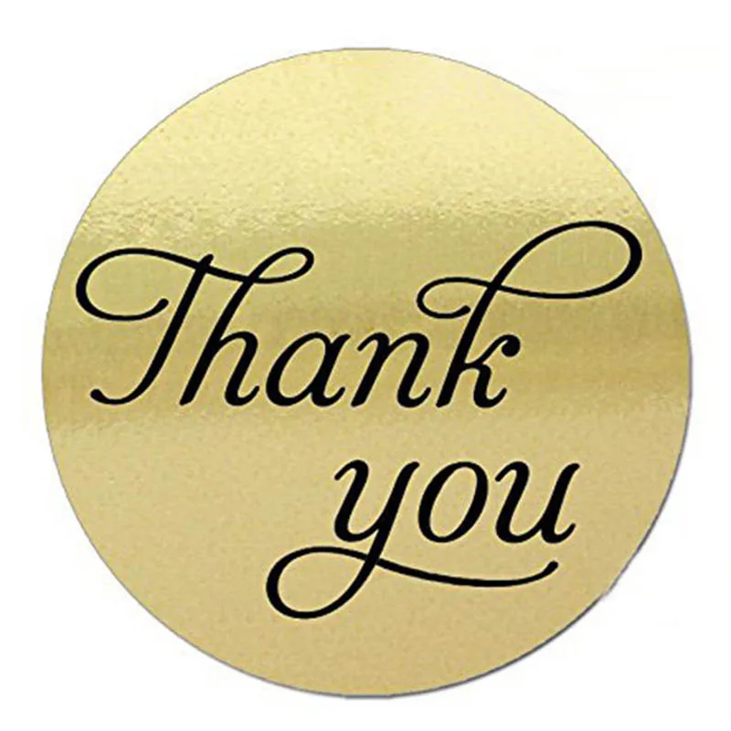 

500pcs Stickers Thank You Black Font Handmade Adhesive Labels For Gift Stickers Stationery Sticker Office School Supplies