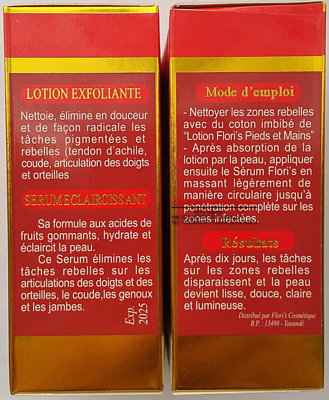 

Flori's Duo ANTI-TACHES GOMMANT Serum and Lotion