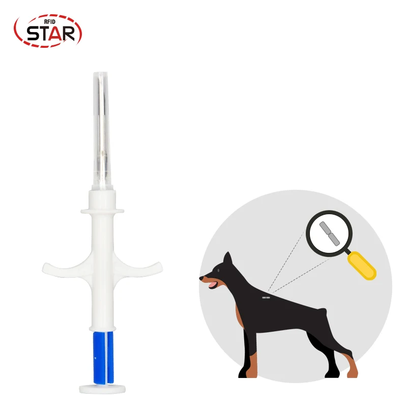 10pcs 2.12*12mm FDX-A microchip Animal RFID Microchip Syringe Pet 125khz Implant Kit Dog ID injector | Безопасность и защита