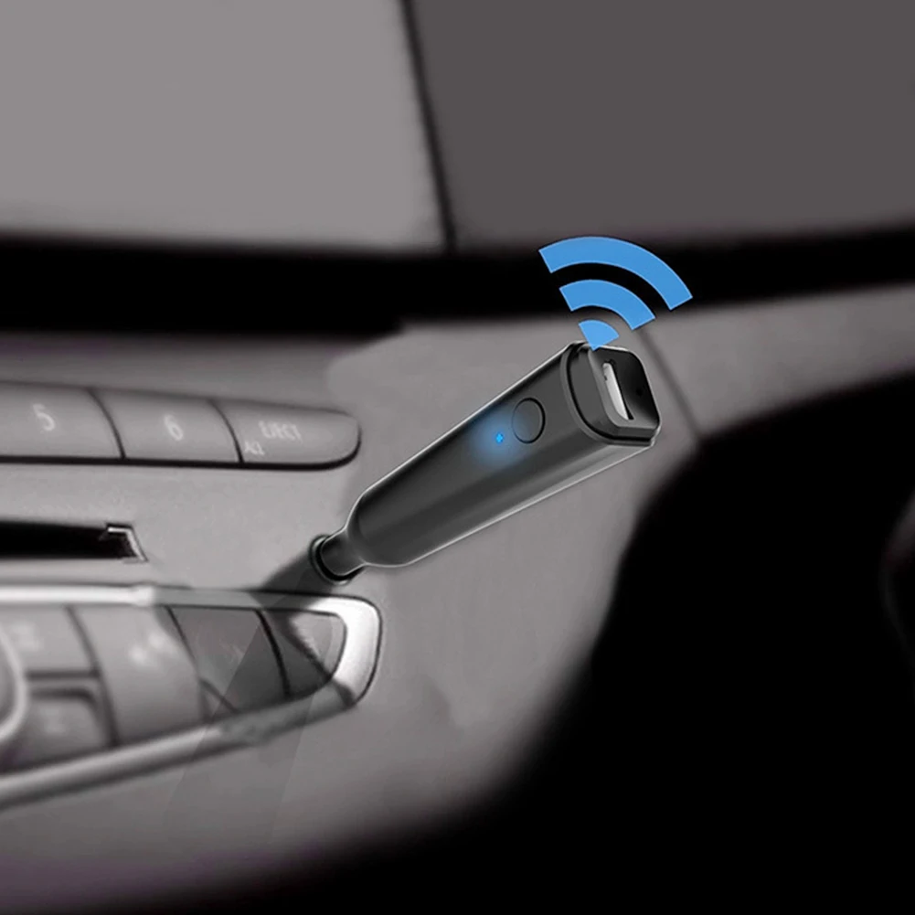 Автомобильный музыкальный передатчик bluetooth-ресивер портативный аудио разъем Aux 5