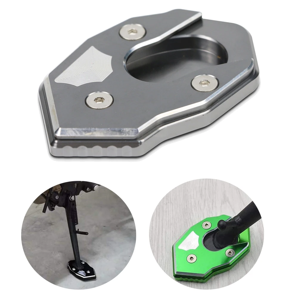 

Kickstand Foot Side Stand Extension Pad Support Plate For Kawasaki ZX6R ZX10R Z1000/SX Z800 Z900 Z650 Z750 Z900RS NINJA1000 650R