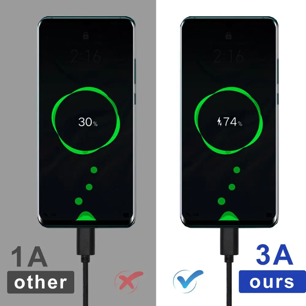 Магнитный зарядный кабель с разъемом USB Type C 3 А 2 4 м|Запасные части| |