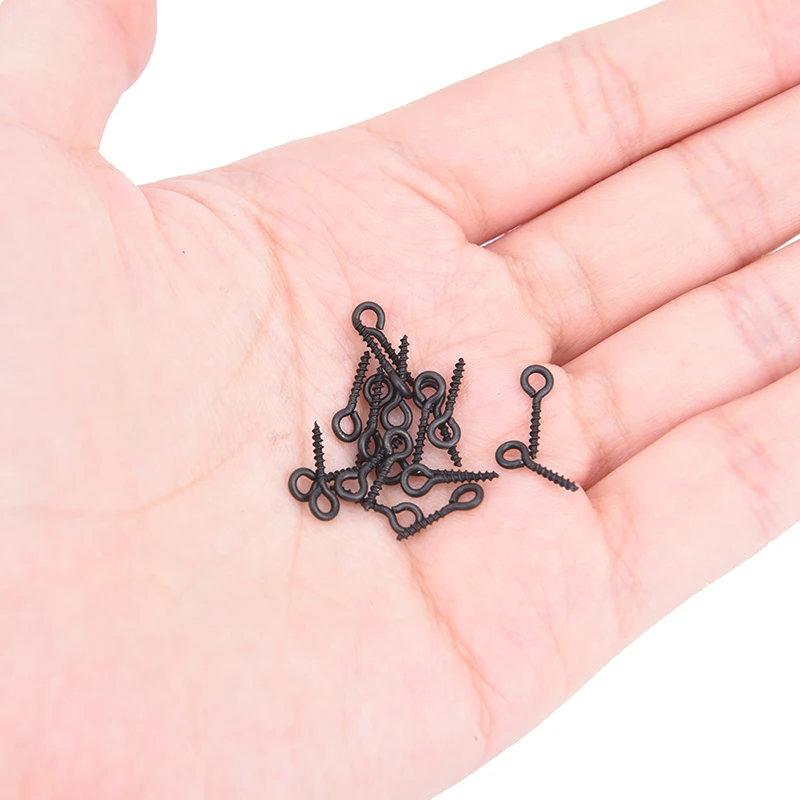 10 шт. винтовой колышек с кольцом поворотный D образный рыболовный крючок Клеммная