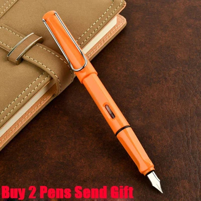 Fountain Pen Orange Брендовая Шариковая ручка для бизнеса Safari, хорошее качество, шариковая ручка для студентов, купить 2 ручки, отправить подарок - Цвет: Fountain Pen Orange