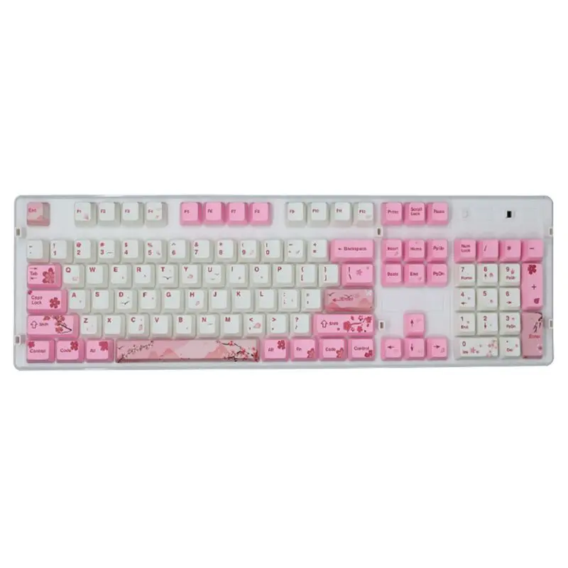 

1 комплект, сменные колпачки для ключей PBT, 104 шт.