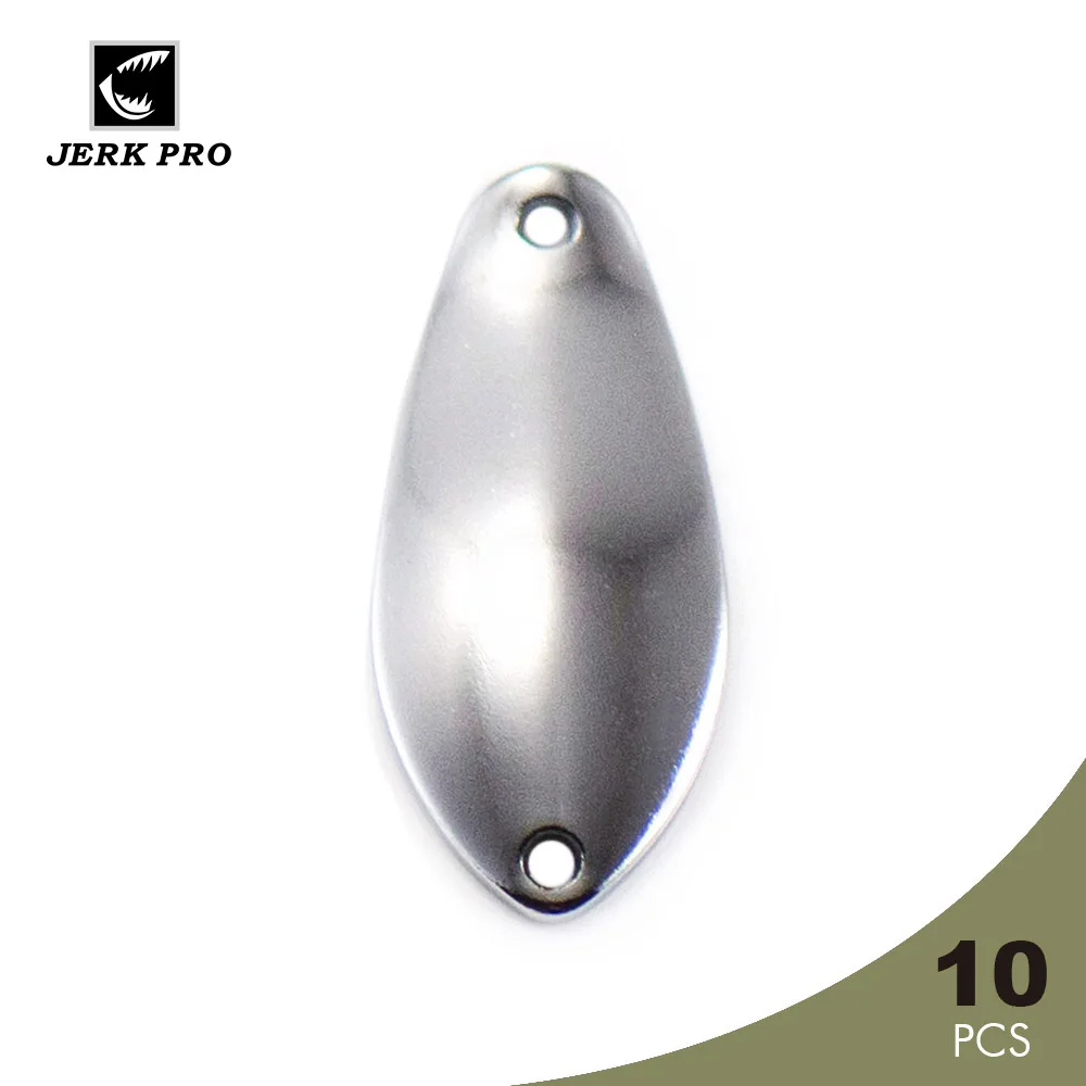 Рывком PRO 10 шт. 2 9g 7/64oz латунь форель ложка Blanks футболки для девочек снасти ремесло