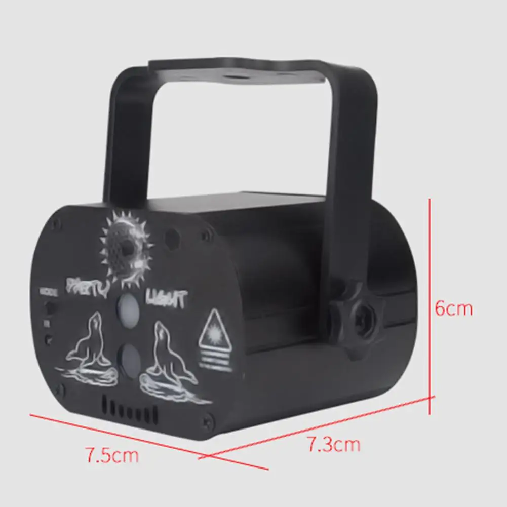

USB Rechargeable Mini Stage Lighting Mode transformation Convenient and Fast LED Laser Projector Light Club DJ Disco