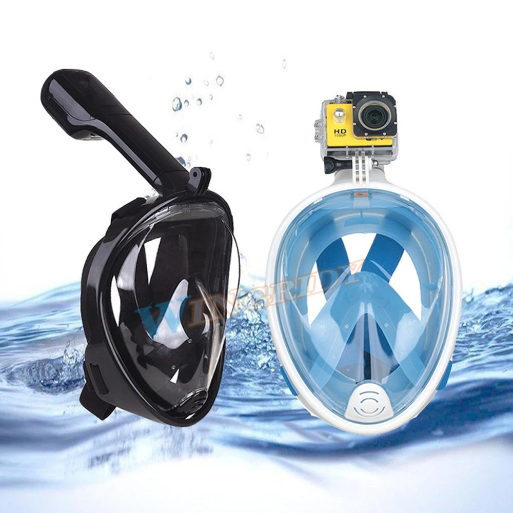 Подводная маска для фотосъемки противотуманная лица набор подводного плавания