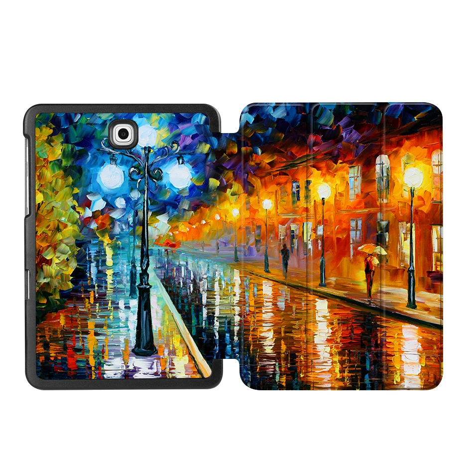 SS06 MTT чехол с масляным рисунком для samsung Galaxy Tab S2 8,0 ''SM-T710 T715 из искусственной кожи откидной смарт-чехол защитный чехол T713 T719 - Цвет: SS06
