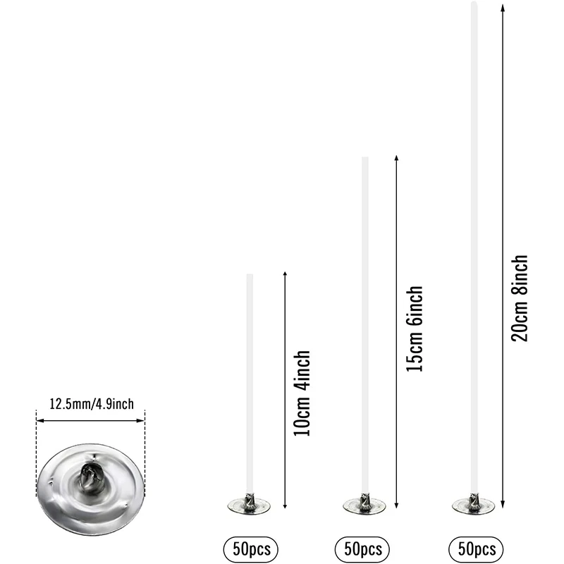 150 рубашка для девочек из хлопка в форме свечи Фитили с основанием 2 предметов
