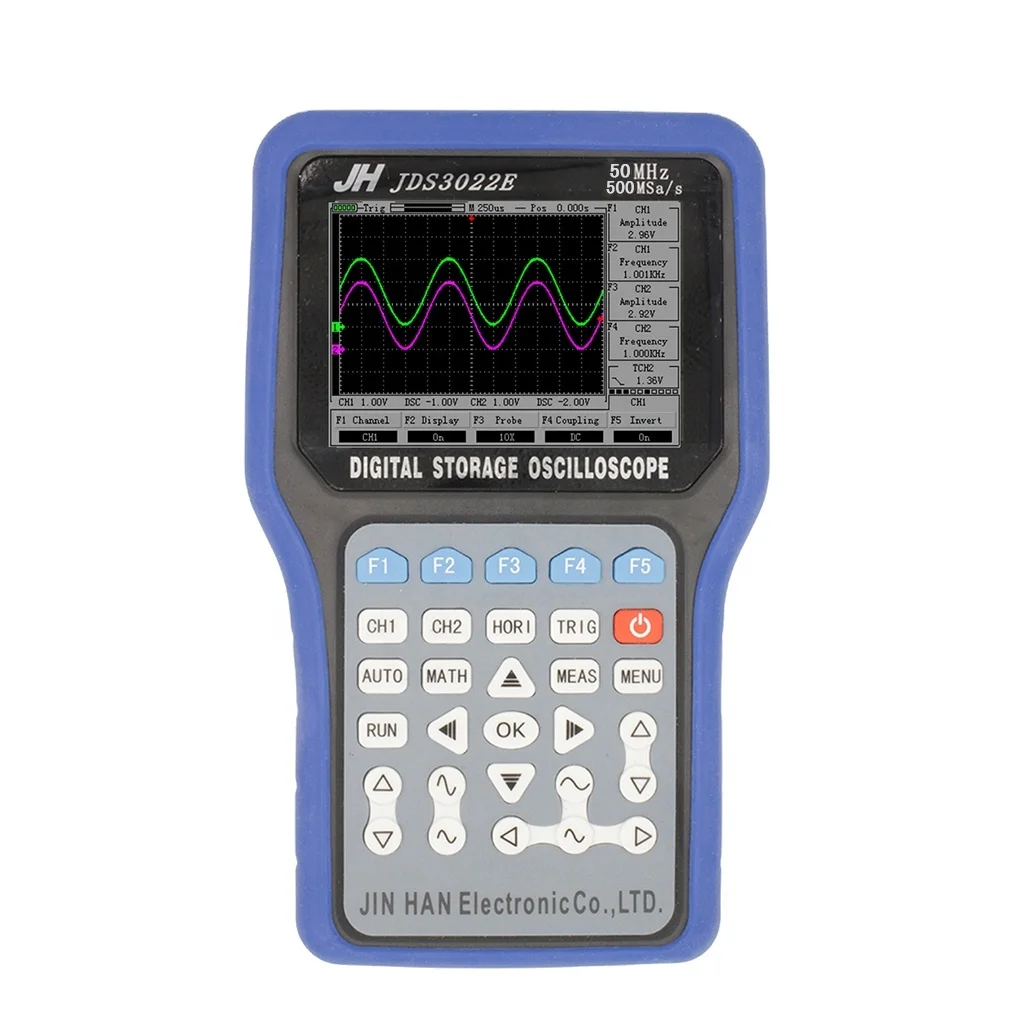 

Jinhan handheld oscilloscope dual-channel 30M 250M multi-function signal generator JDS3022E multimeter