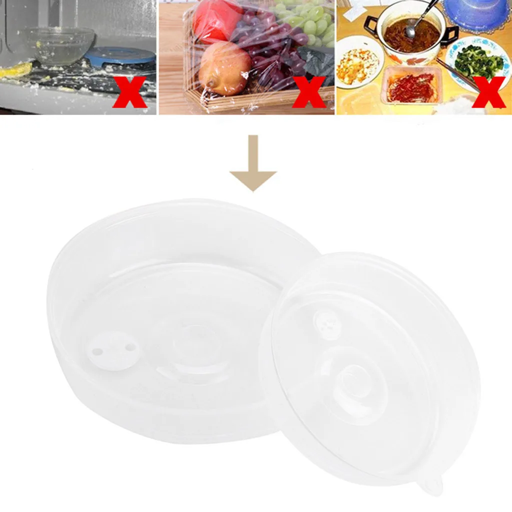 2 шт. Пластиковая крышка для хранения пищевых продуктов Крышка микроволновой