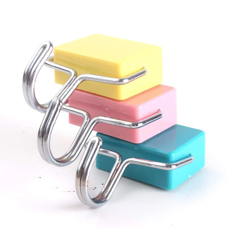 Супермощный Железный крючок для холодильника бесшовного крепления Магнитный