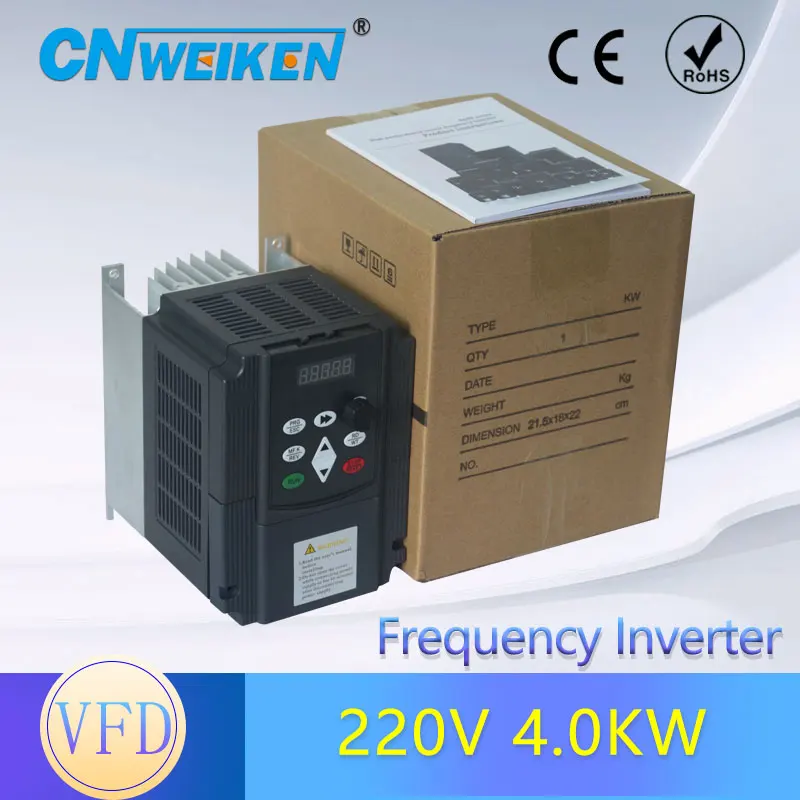 VFD 1.5 кВт/2.2 кВт/4 кВт/5.5 кВт/7 5 кВт преобразователь частоты от 200 до 240 В 3 фазный