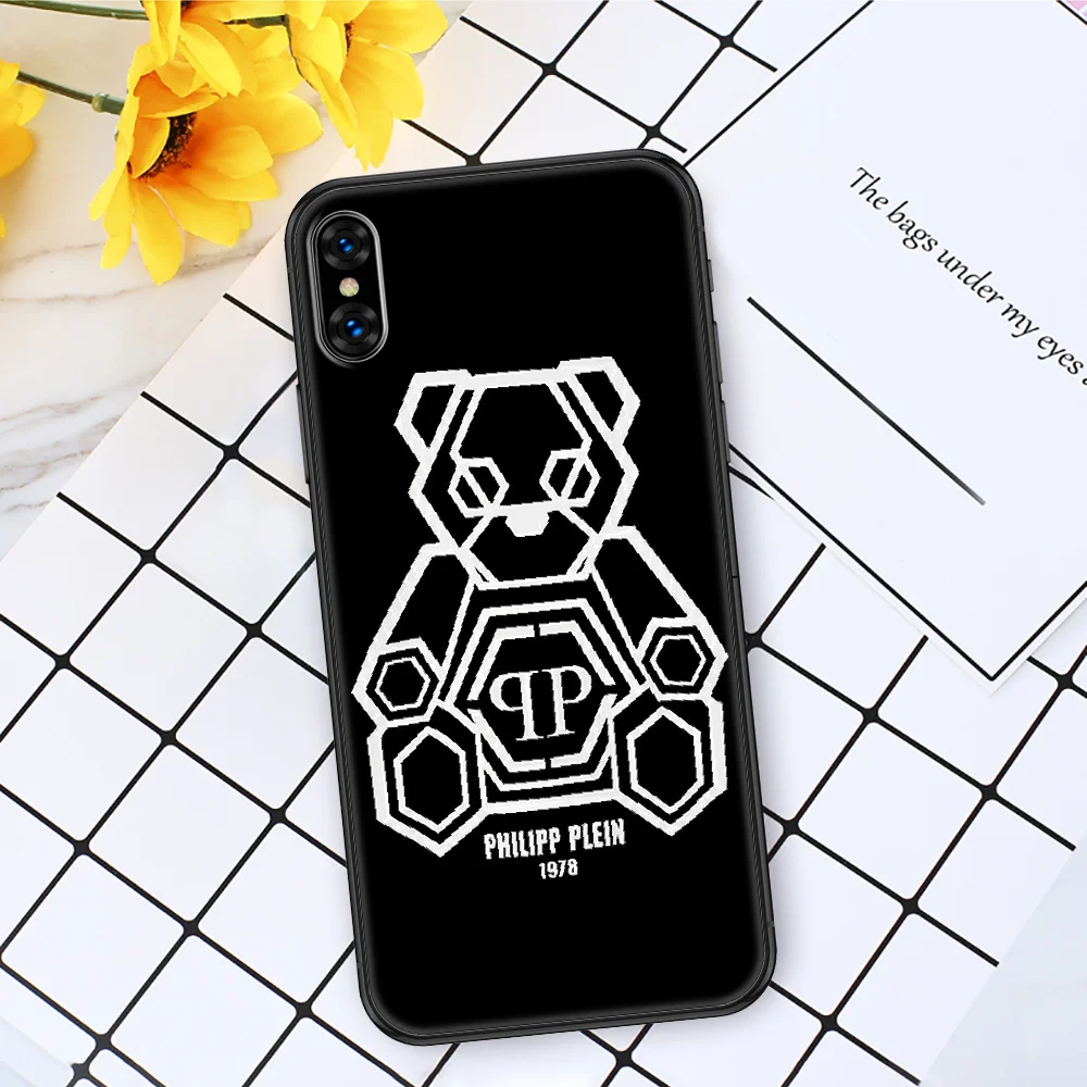 

Pleins Fashion Brand Philipps Qp Phone Case Cover Hull For iphone 5 5s se 2 6 6s 7 8 12 mini plus X XS XR 11 PRO MAX black soft