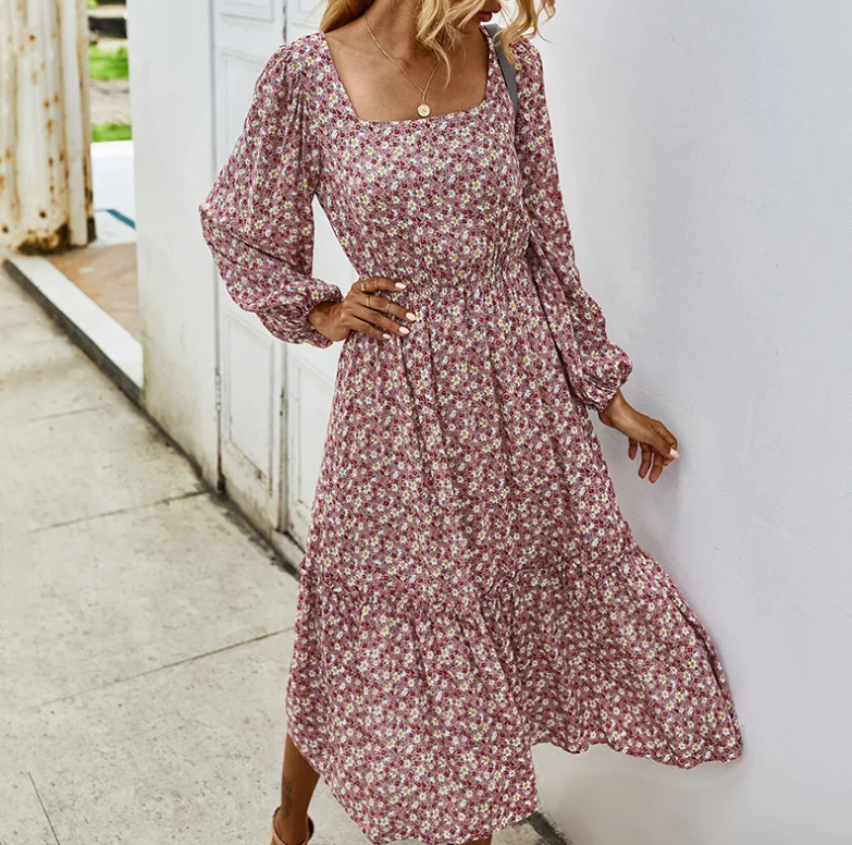 

Women Long Dress Autumn Winter Long Sleeve Elegant Ladies Collar Dresses Party 2020 Black Clothes For Woman