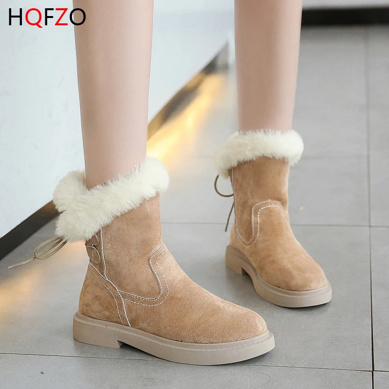 2019 зимние сапоги женские ботинки теплая обувь с плюшевой подкладкой Большие