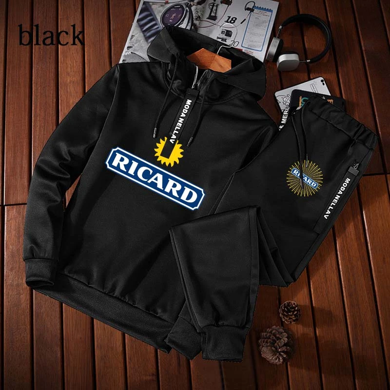 

High Quality Men's Jogging Hoodies Sweatpants Set Pullover Sweatpants Sports Tracksuit Autumn and Spring Fashion Joggers Suit