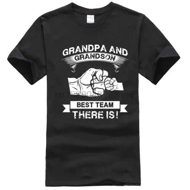 Дедушка и внука лучшую команду новая футболка для Дедушки дедушки объявление DAD to