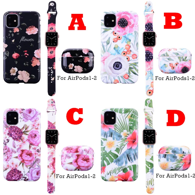 Ремешок для часов Fhx vf + чехол Airpods Pro Apple Iphone 12 Max Mini резиновый 11 Xs