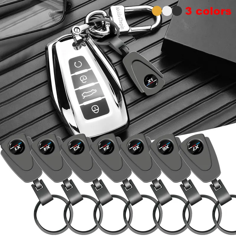 

1pcs Car Styling 3D Metal Emblem Auto Keychain Key Hook Key Rings For BMW X Series X1 X3 X5 X4 X6 X7 Z4 M4 M5 G30 320i 520d E90